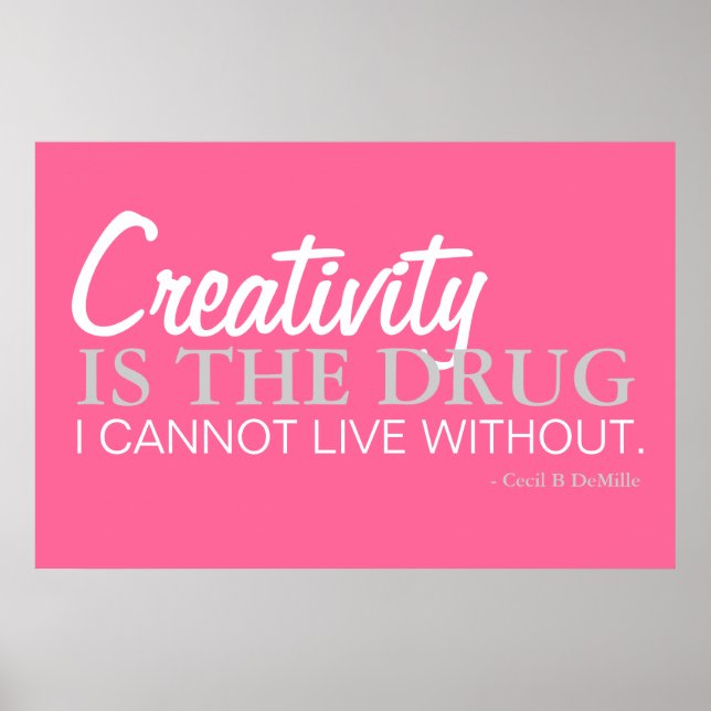 Sei kreativ - Poster Inspiration (Vorne)