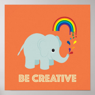 Sei kreatives Poster