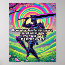 "Sei kühn, sei du" Hochwertiges mattes Plakatpapie Poster