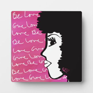 Sei Liebe Liebe Plaque mit Easel geben Fotoplatte