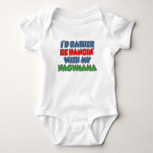 Sei lieber Hangin mit Nagymama Baby Strampler