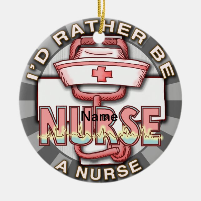 Sei lieber Krankenschwester Keramik Ornament (Vorne)
