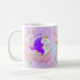 Sei magisch Lila, Einhorn Prinzessin Sparkle Kaffeetasse