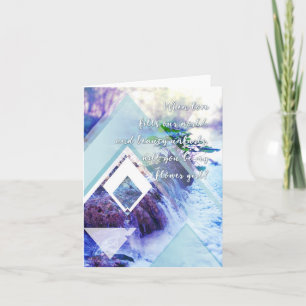 sei mein Blumenmädchen Waterhaze-Einladung Einladung