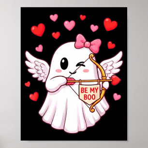 Sei mein Boo Cupid Geist Valentins Engel Flügel Li Poster