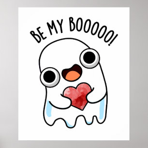 Sei mein Boo Funny Ghost Pun Poster
