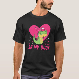 Sei mein Duo süßer fliegender Dinosaurier Valentin T-Shirt