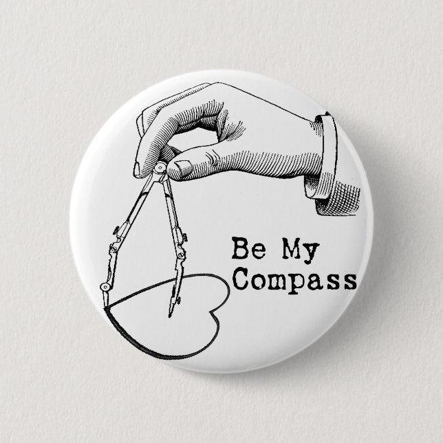 Sei mein Kompass Button (Vorderseite)