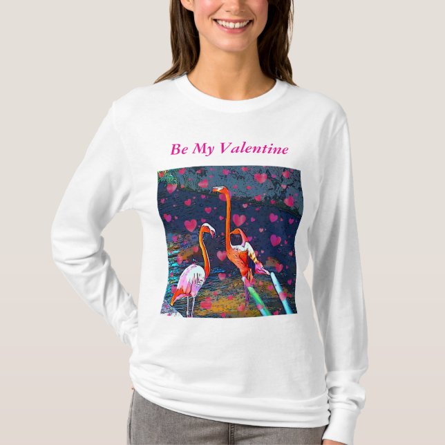 Sei mein kosmisches Valentin T-Shirt (Vorderseite)