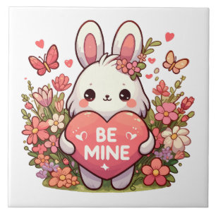 sei mein, lustiger Hase Valentinstag Liebe Fliese