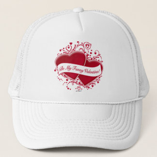 Sei mein lustiges Valentine! Rote Herzen Truckerkappe