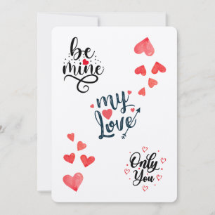 Sei Mein, Meine Liebe, Nur Du Romantischer Valenti Feiertagskarte
