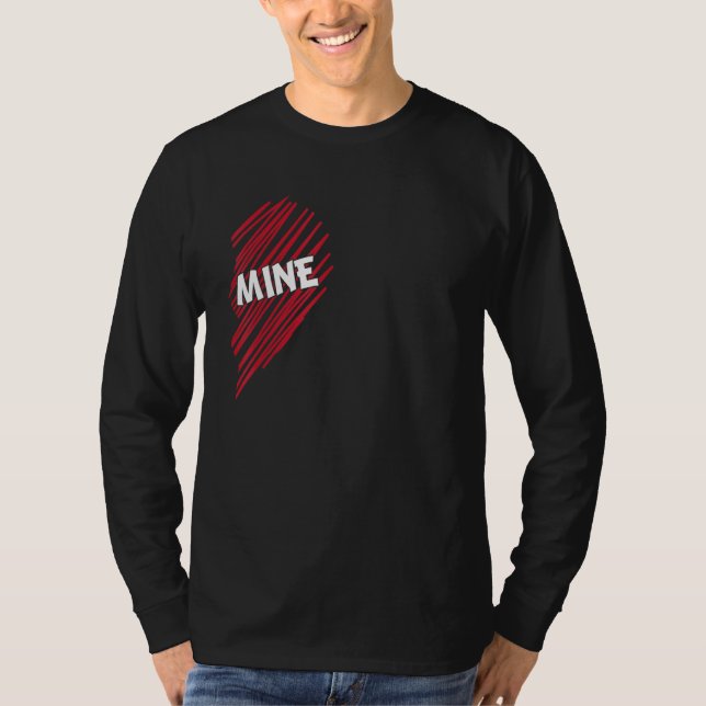 Sei mein Partner Look Valentine's Day Couple Two H T-Shirt (Vorderseite)