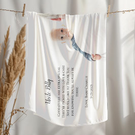 Sei mein Pate Danke, Foto Fleecedecke