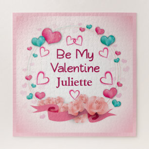 Sei mein Personalisiertes Puzzle mit dem Valentin