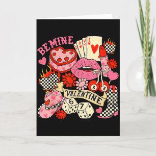 Sei mein Retro-Coquette-Valentin Western-Valentins Karte
