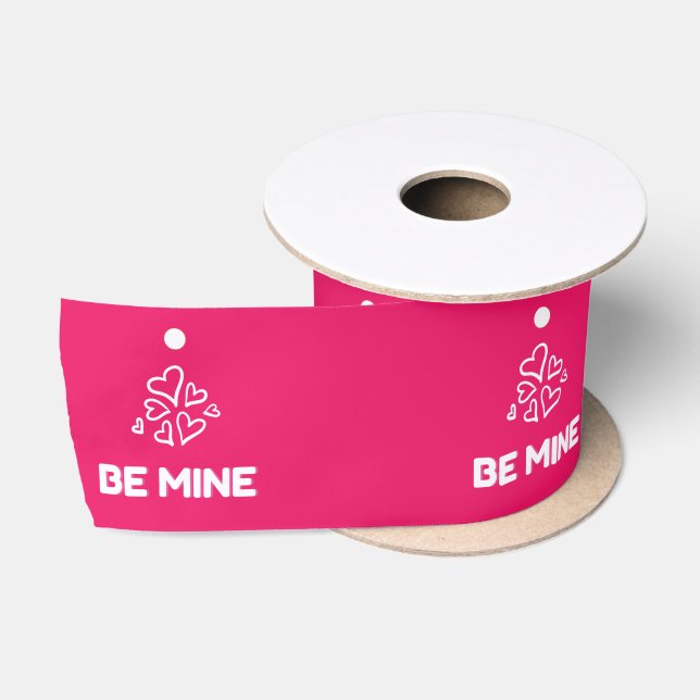 Sei Mein Rosa Herzen Satinband (Spule)