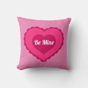 Sei Mein Rosa Valentinstag Herz-Wurfkissen Kissen