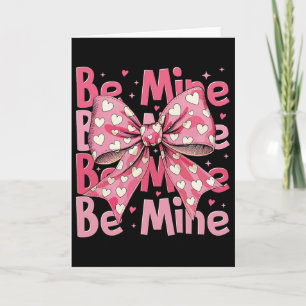 Sei Mein Rosa Valentinstag Kokette Herz Xoxo Paare Karte