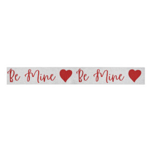 Sei Mein rotes Glitter Valentinstag-Grosgrain-Band Ripsband