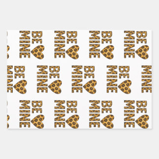 Sei Mein Sei Mein Valentinstag Gepard Druck Geschenkpapier Set