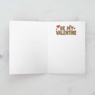 Sei Mein Sei Mein Valentinstag Gepard Druck Karte