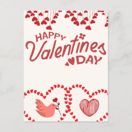 Sei mein Valentin: Ein Tag der Liebe und Romantik Feiertagspostkarte