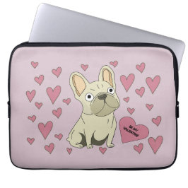 Sei mein Valentin, Französische Bulldogge Laptopschutzhülle