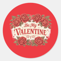 Sei mein Valentin – Romantischer roter Rosen Aufkl