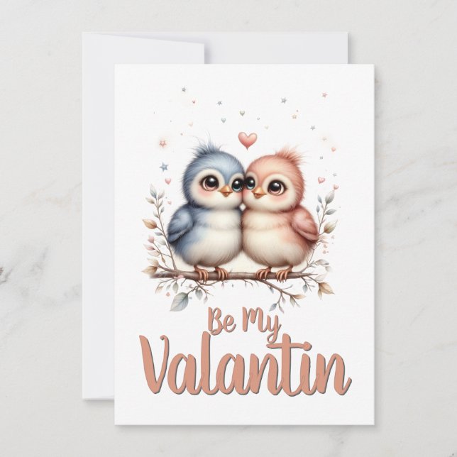 Sei mein Valentin – Süße Liebesvögel Valentins-Kun (Vorderseite)