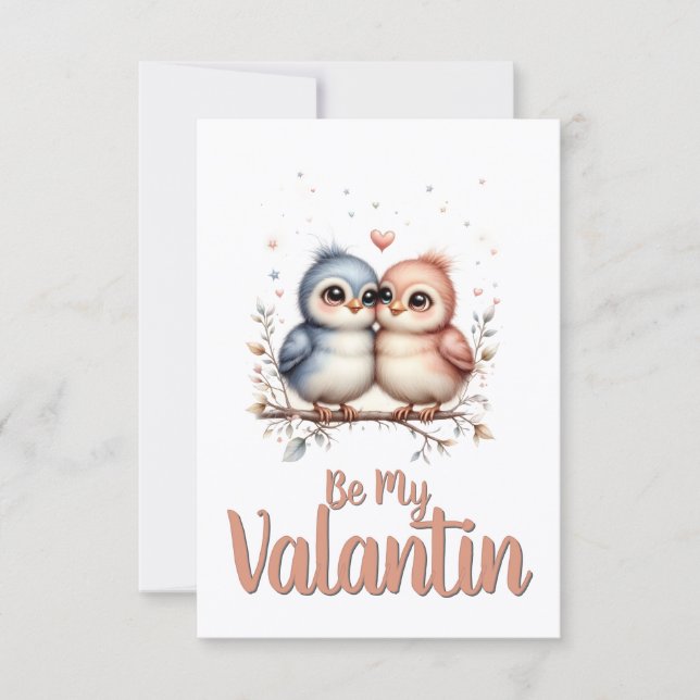 Sei mein Valentin – Süße Liebesvögel Valentins-Kun (Vorderseite)