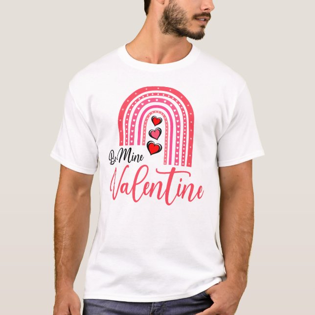 Sei mein Valentin, Valentinstag Männer T-Shirt (Vorderseite)
