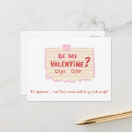 Sei-mein-Valentin-Witzige-Karte-für-Paare Postkarte