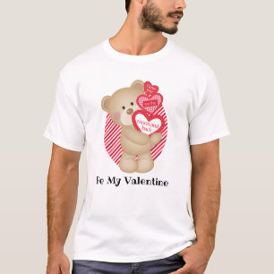 Sei mein Valentinbär" Der männliche T - Shirt