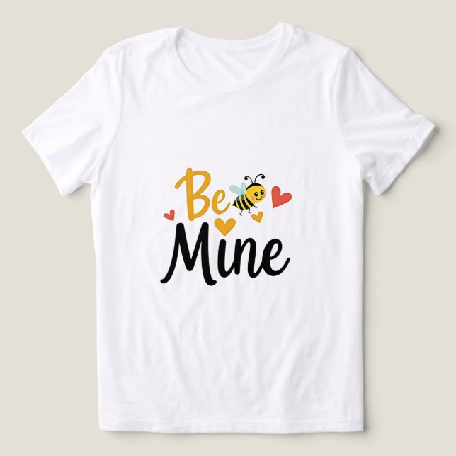 Sei mein Valentindesign | Niedliche Liebe Tri-Blend Shirt (Design Vorderseite)