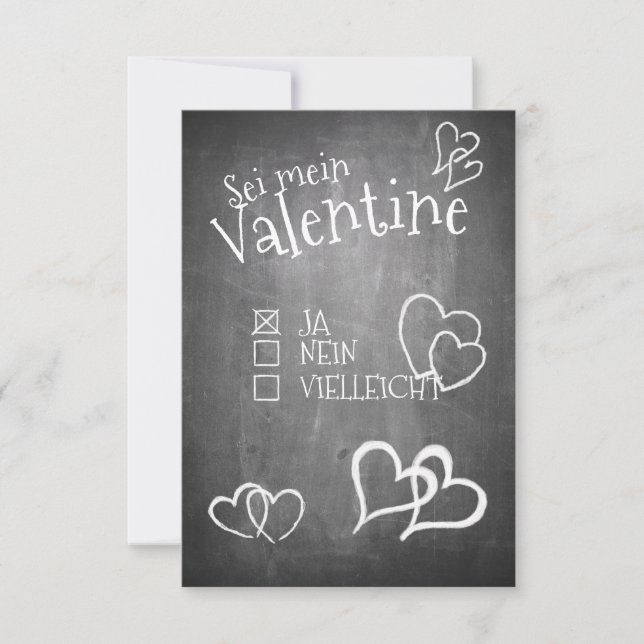 Sei mein Valentine (Vorderseite)