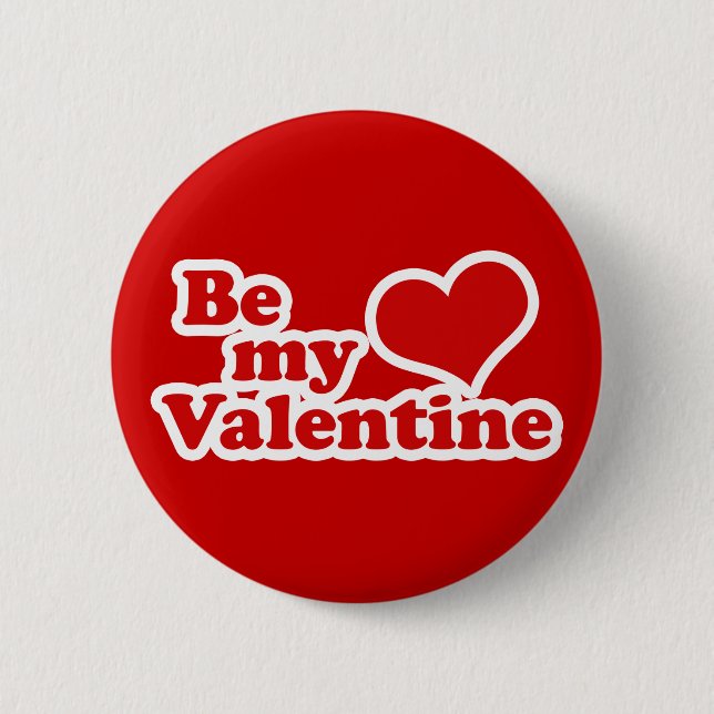 Sei mein Valentine Button (Vorderseite)
