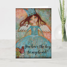 Sei mein Valentine - Du hast den Schlüssel zu mein Feiertagskarte