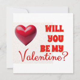 Sei mein Valentine Einladung
