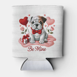 Sei mein Valentine English Bulldog kann kühlen Dosenkühler