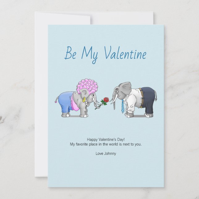 Sei mein Valentine Feiertagskarte (Vorderseite)