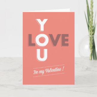 Sei mein Valentine Feiertagskarte