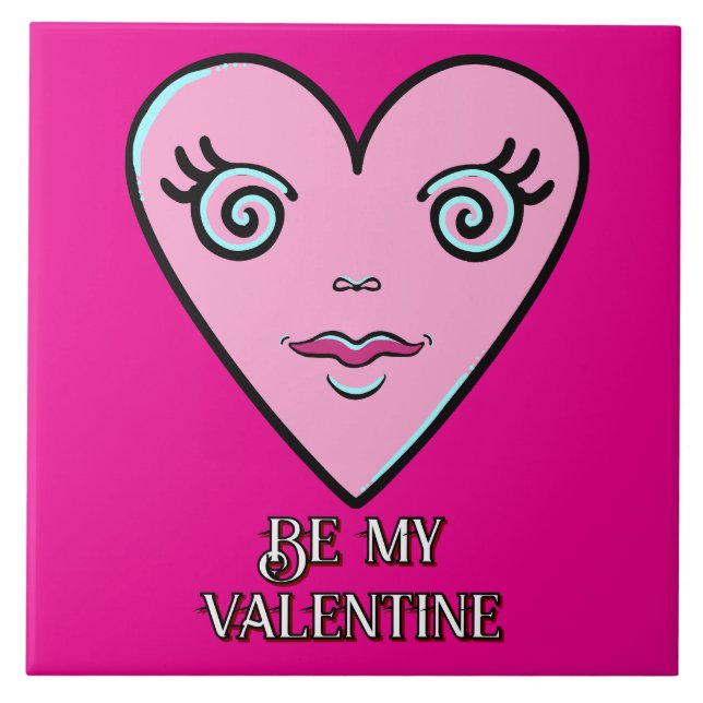 Sei mein Valentine Fliese (Vorderseite)