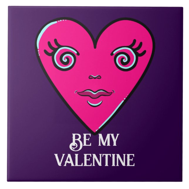 Sei mein Valentine Fliese (Vorderseite)