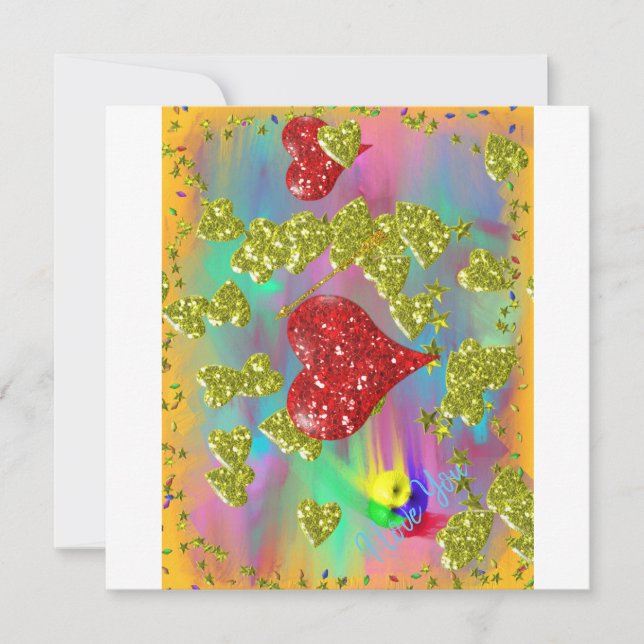 Sei mein Valentine! Karte (Vorderseite)