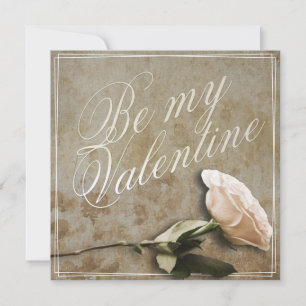 Sei mein Valentine mit Rose