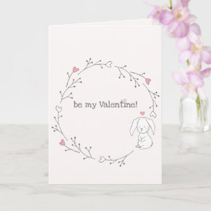 Sei mein Valentine! Niedlicher Sonnentag Karte