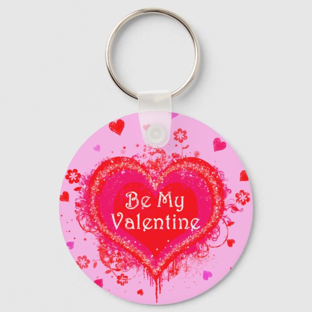 Sei mein Valentine Schlüsselanhänger (Vorderseite)