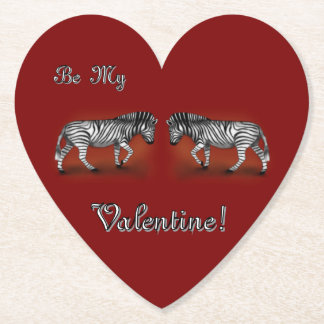 "Sei mein Valentine! Zebras" Untersetzer