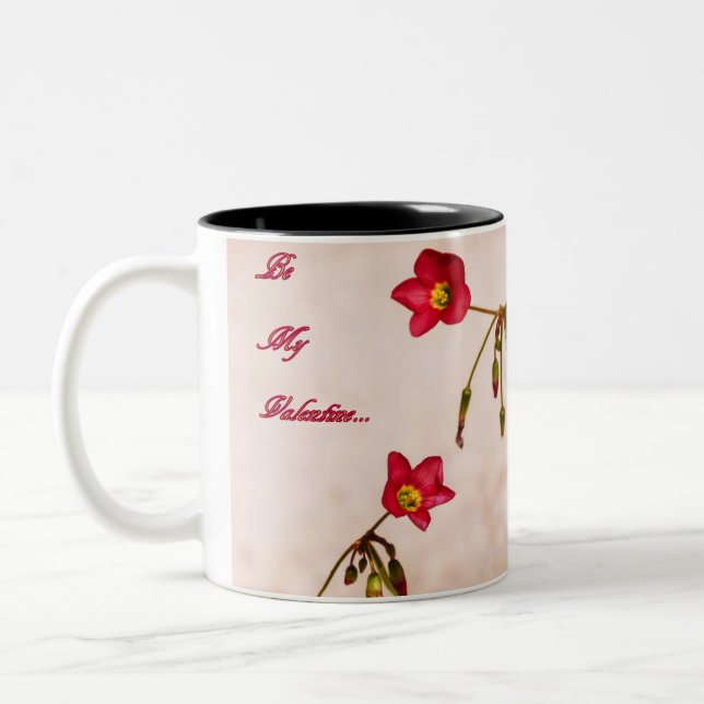 Sei mein Valentine Zweifarbige Tasse (Links)
